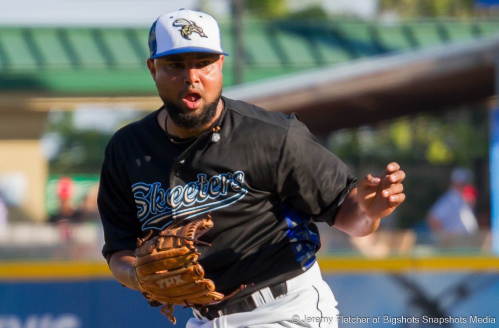Sugar Land Skeeters vs Camden Riversharks at Constellation Field in Sugar Land Texas Sunday September 20, 2015 last game of the season ends with a walk off strike out (Jeremy Fletcher of Bigshots Snapshots Media Group)